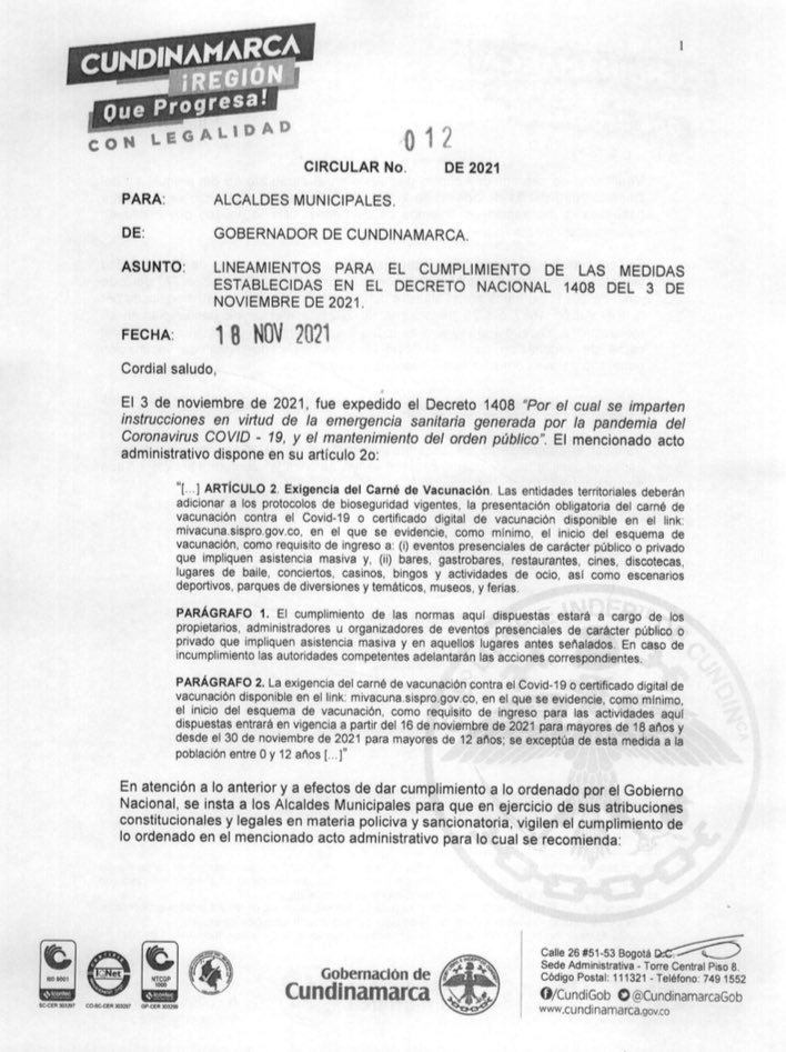 Secretaría Jurídica de Cundinamarca tweet media