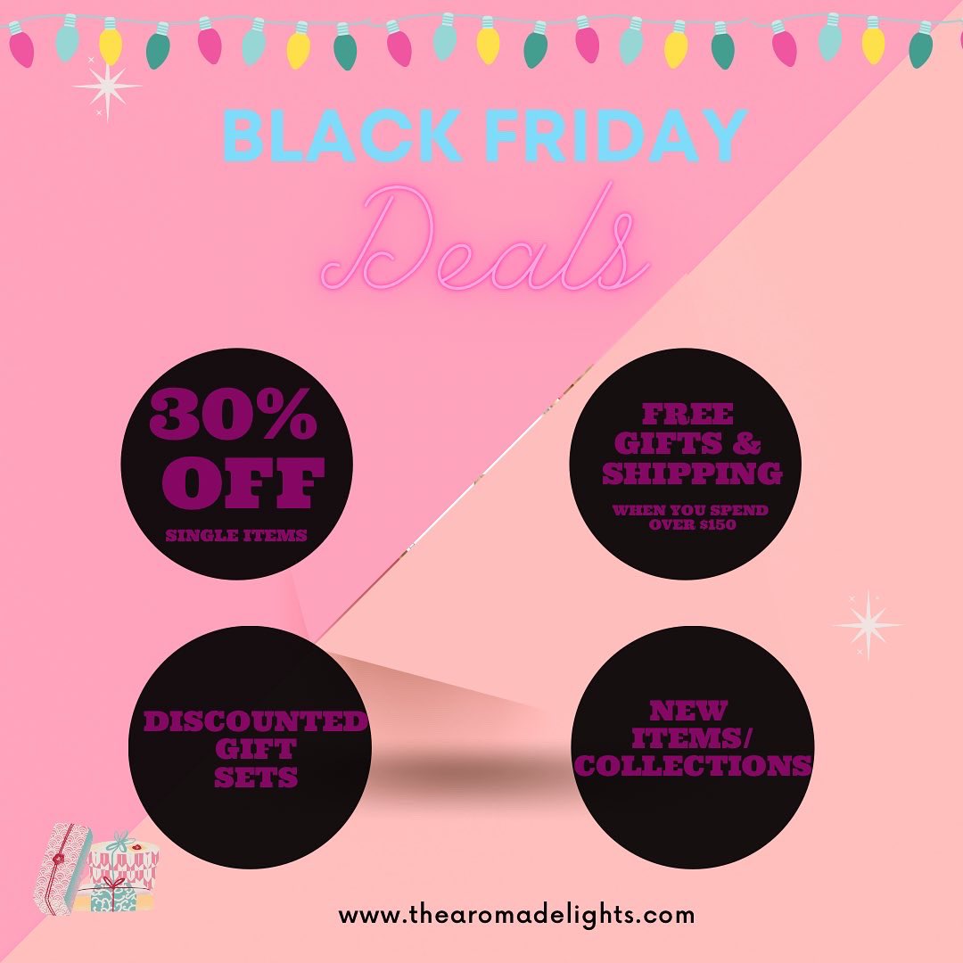Aroma_Delights's tweet photo. Black Friday is almost here and here’s what we have in store for you!
⠀
Set your reminders and don’t forget to join our text list to get 1 hour early access before we sell out! Text AROMA to 1 (855) 789-5298
⠀
.
. Shop https://t.co/duDT634B5b this holiday season https://t.co/1dnrxF0gs0