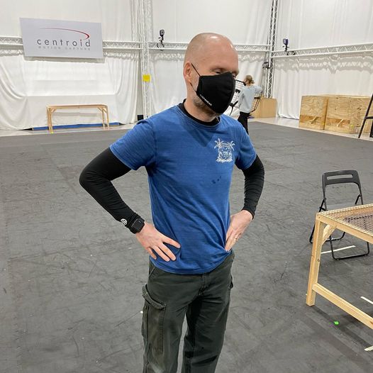 Centroid3D's tweet photo. It’s a wrap! Such a great time working multiple shoots with an amazing cast and crew. Also fantastic to have Stoo back on the volume! Sadly this is the only photo he would pose for after a hard week! #centroidmotioncapture #mocap #oldfriends #newfriends #topwork https://t.co/Kb2XZZZGNg