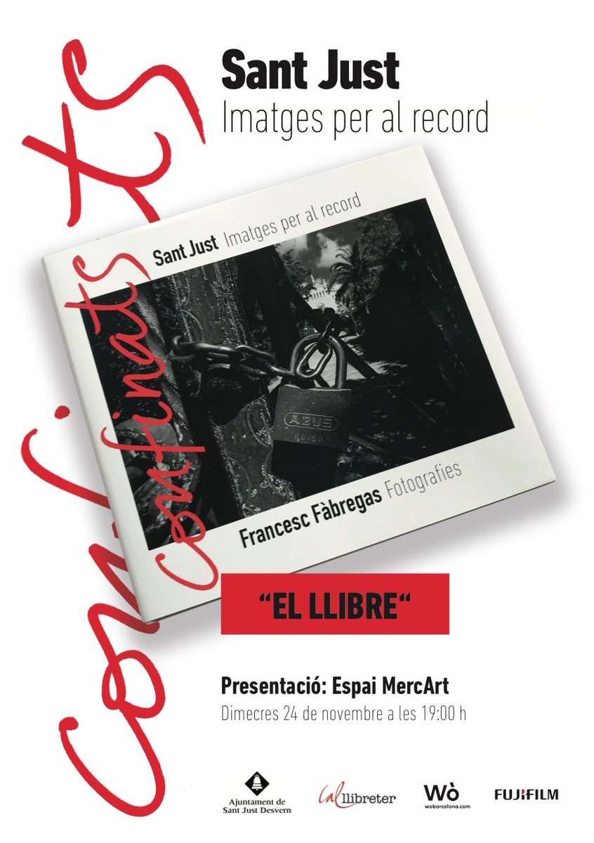 🎞️ #NovembreLiterari - Algunes de les fotografies de Francesc Fàbregas es van poder veure al MercArt durant el mes de març d'enguany. Ara, a aquestes s'hi sumen d'altres inèdites que formen el llibre #SantJust imatges per al record"

Dimecres vinent presenta el llibre 👇🏽