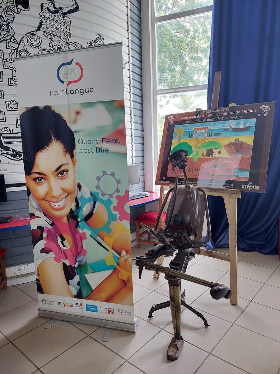 Re_FFAO's tweet photo. #MakeAfrica :Visite et présentation de l'espace #FairLangue installé dans la médiathèque de l' @IF_Benin animé par @BLOLAB_BENIN une occasion déchanges d'expériences entre #FabLabManager
@MakersNordSud
#fablab
#openhealth
#MakeAfrica2021 https://t.co/1dXgkAdlLG