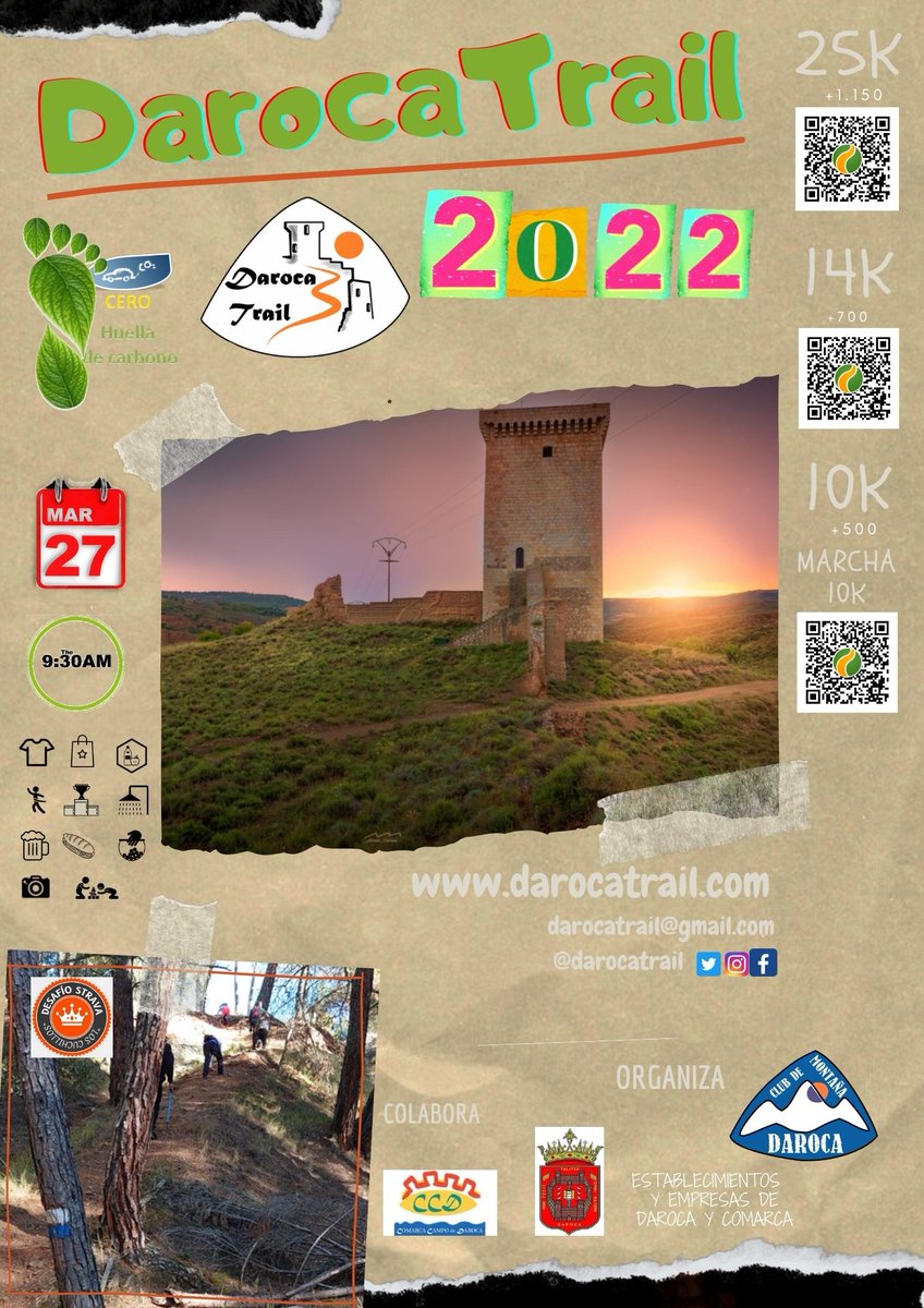 😃💪💪Ya tenemos cartel y los tracks de la #darocatrail2022  así que....¡a entrenar! 🏃‍♂️🏃‍♀️🏃
