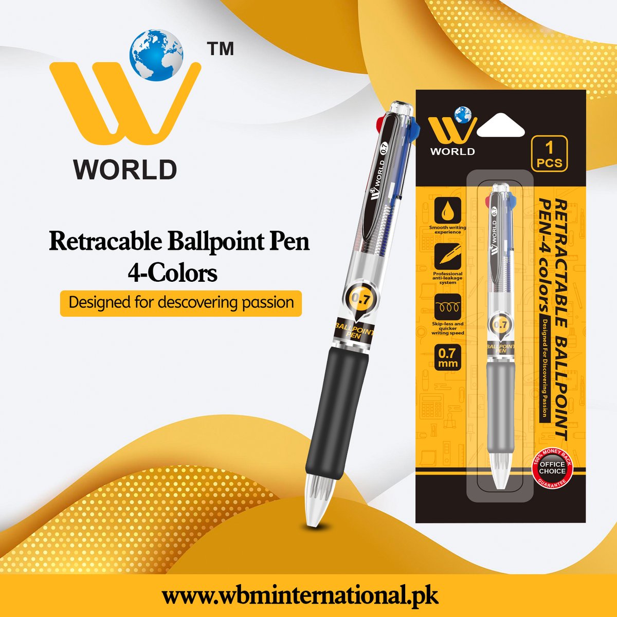 wbmworld's tweet photo. 𝐖𝐁𝐌 𝐖𝐨𝐫𝐥𝐝, 𝐑𝐞𝐭𝐫𝐚𝐜𝐭𝐚𝐛𝐥𝐞 𝐁𝐚𝐥𝐥 𝐏𝐨𝐢𝐧𝐭 𝐏𝐞𝐧| An essential for every stationery box! 
 Shop Now: https://t.co/86nPXs1Q1n
#Wworldstationery #wworldpen #schoolsupplies #officesupplies #pakistan #WBMworldstationery #wBMworldpen https://t.co/lDSg1ZQFm0