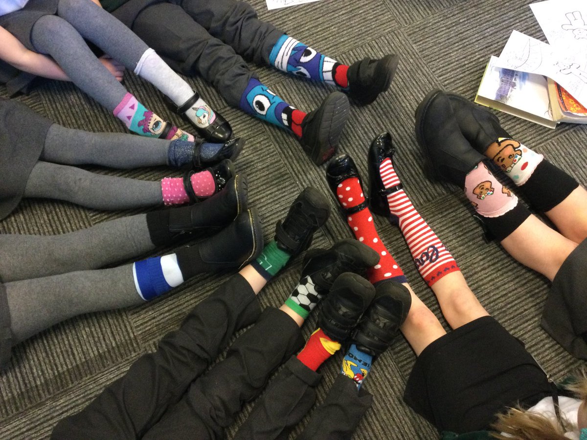 ⁦<a href="/Wentworthcofe/">Wentworth C Of E</a>⁩ supporting ⁦<a href="/ChiIdreninNeed/">ChildrenInNeed</a>⁩ with all <a href="/WhiteWoodsPAT1/">White Woods Primary Academy Trust</a>⁩ . Odd socks Friday