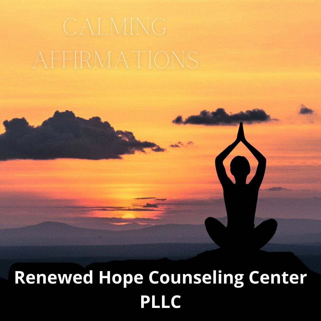 KatrinaLPC22's tweet photo. Calming Affirmation
I am letting go of today's stress.
My tension is melting away.
My muscles are relaxed.
My #thoughts are calming down.
I am #lettinggo of #fear and #worry.
Calmness washes over me.
I am #calm and #centered. https://t.co/XAhdr9OZmq