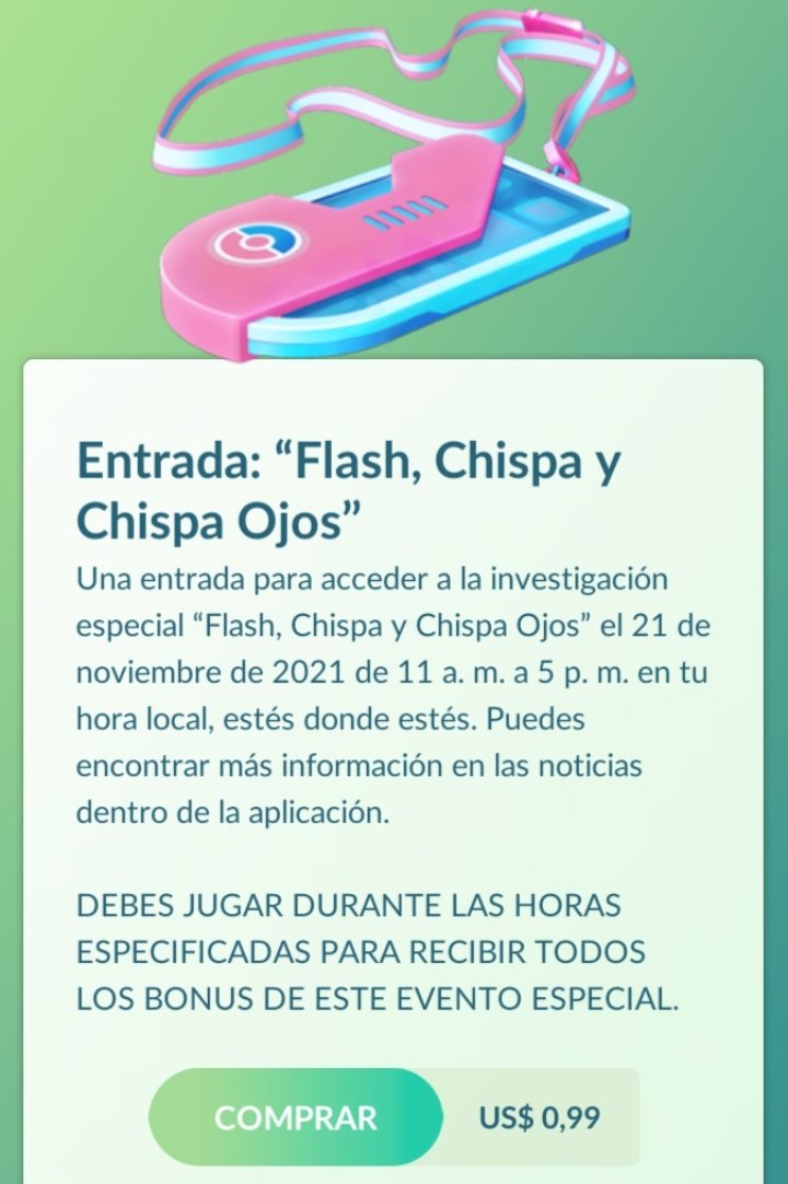 CentroPokemon's tweet photo. Ya está a la venta la entrada "Flash, Chispa y Chispa Ojos" en la tienda de Pokémon GO para la investigación de pago del Día de la comunidad de Shinx. https://t.co/jTmWUF7Dfr
