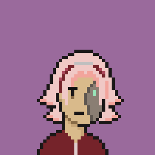 0xKinoe's tweet photo. Cryptoborg #036: Sakura Haruno
#CleanNFT #cryptoborgs #Cyborg #pixelart #HarmonyONE #naruto #sakura
https://t.co/t9fraGHKW8 https://t.co/1YLbWN8p0o