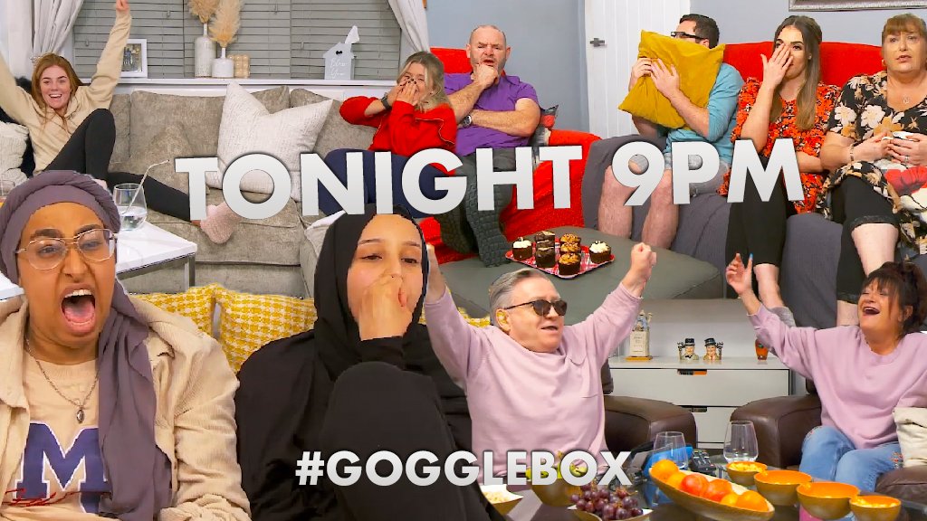 WHO’S READY FOR SOME BRAND NEW #GOGGLEBOX?!

Here’s a little clue as to what’s on tonight’s show….

🎤 🔥⏰💰🐿👩‍🍳🍑

9pm | @channel4