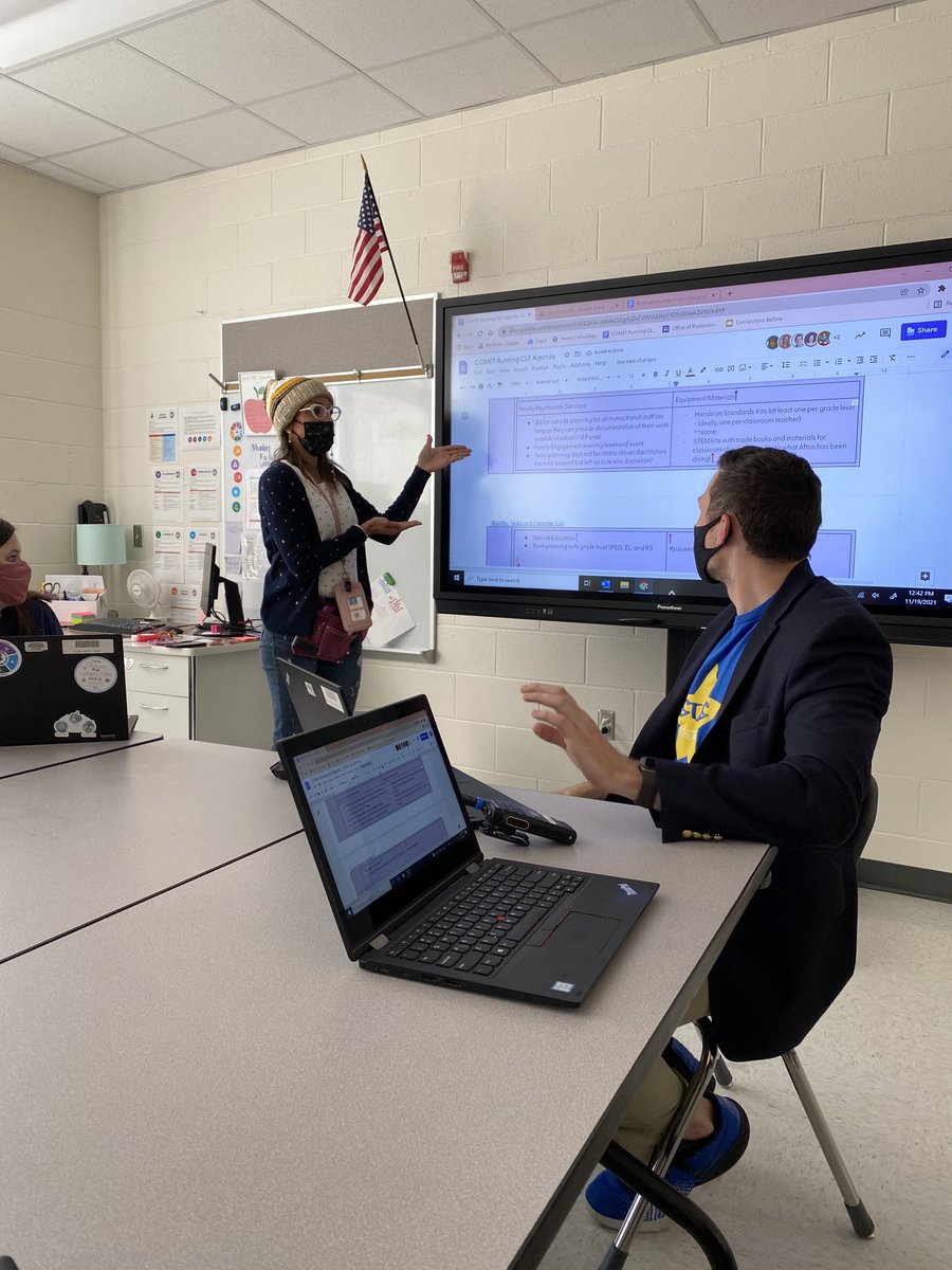 Principal Logan ⁦<a href="/FDEStars/">Frederick Douglass</a>⁩ facilitating the COMET CLT.