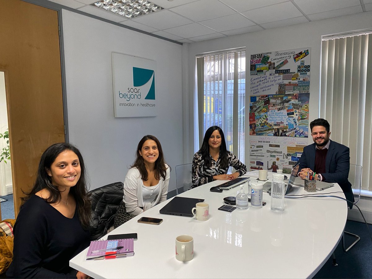 i2iPharmacist's tweet photo. Meanwhile, back in our office today and it was great to meet two amazing pharmacists @zainab_khanbhai & Shangeetha to explore how we can support upskilling of #pharmacists & #GPPharmacists to upscale award winning Capture AF project to general practice. Watch this space! https://t.co/tgvPtbB9Y8