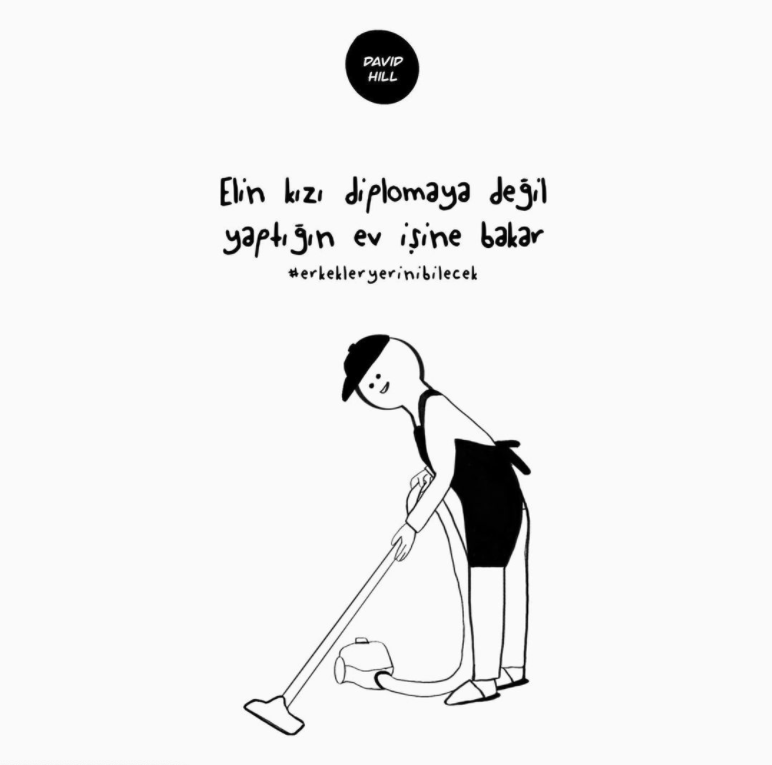 Elin kızı diplomaya değil yaptığın ev işine bakar. 🧼 

instagram.com/p/CBJGV3DALvx/
.
.
.
.
.
#çizim #cizimlerim #doddle #karantina #karikatür #illustration #illüstrasyon #illustrationartists #davvid_hill #comics  #erkekyerinibilsin