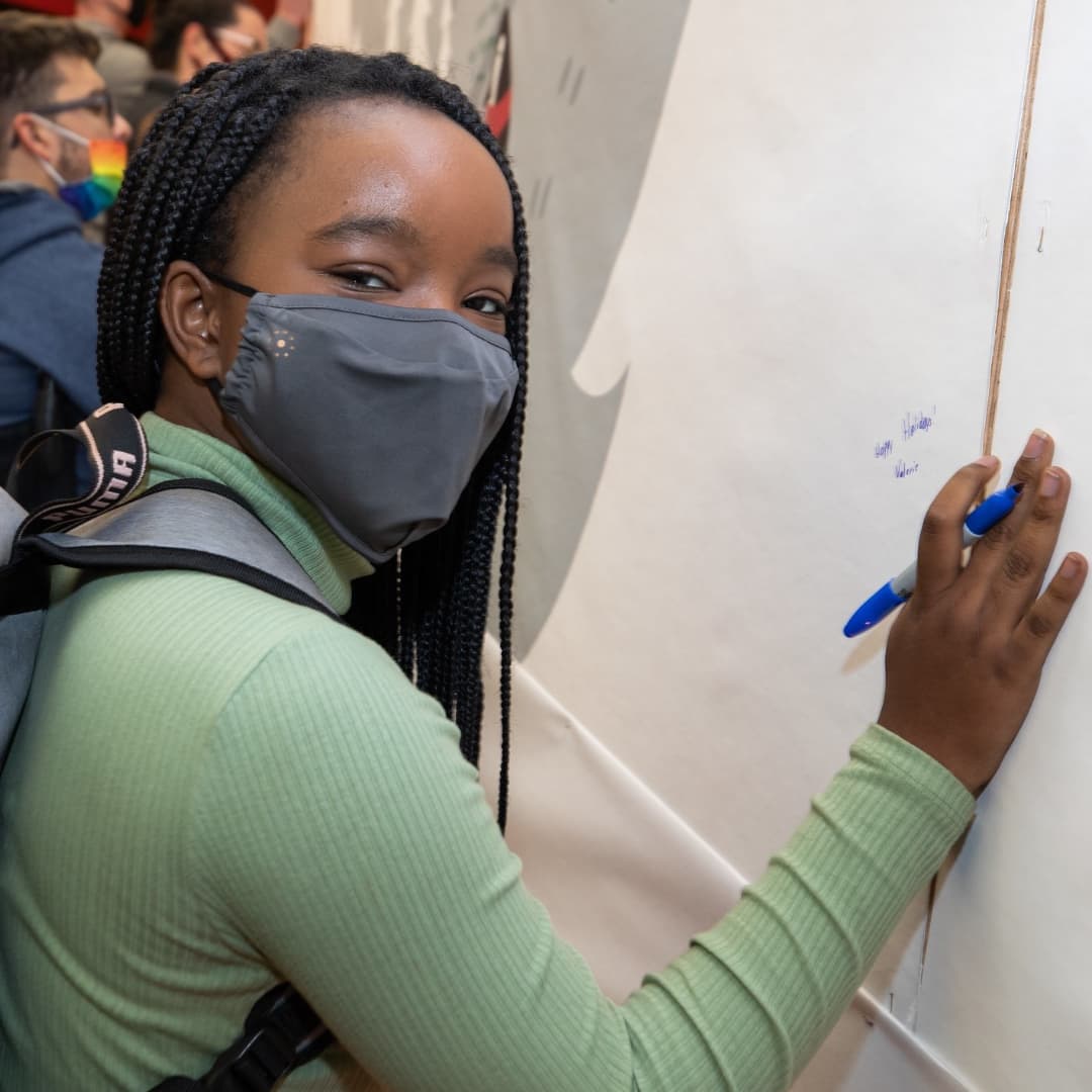 Thanks to all who took part in the holiday card signing &amp; Thanksgiving dinner! Join us again on 11/29, 5-6PM, at the campus entrance circle for the holiday tree &amp; menorah lighting.