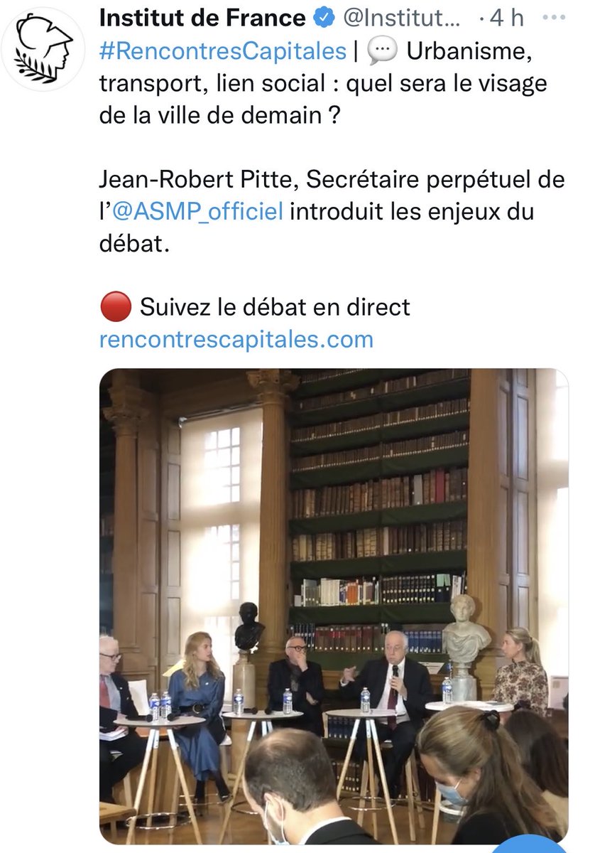 Quel plaisir d’avoir échangé cet après-midi dans la magnifique ⁦<a href="/BibMazarine/">BibliothèqueMazarine</a>⁩ a l’occasion des ⁦<a href="/RencontresCap/">Rencontres Capitales</a>⁩ 
Des débats passionnants, dans un lieu d’exception!