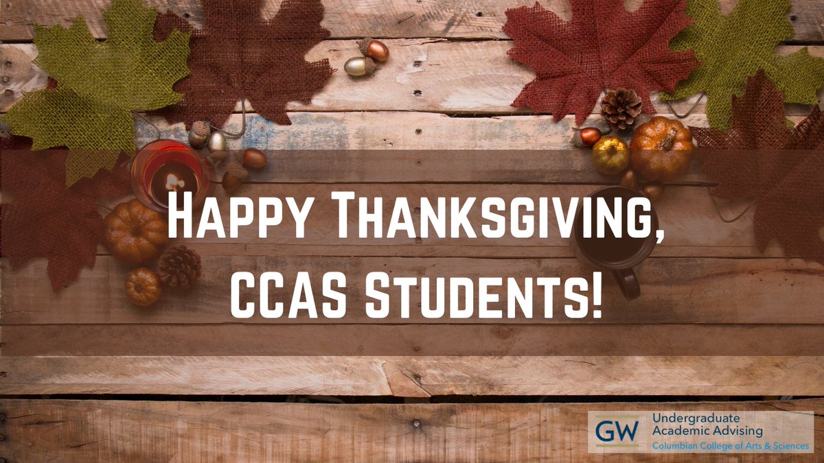 CCASAdvising's tweet image. Thanks for a great semester so far, CCAS students! Hope you enjoy the much-deserved break, and we’ll see you when it’s acceptable to start playing holiday music in public.
🍂---&amp;gt;❄️☃️