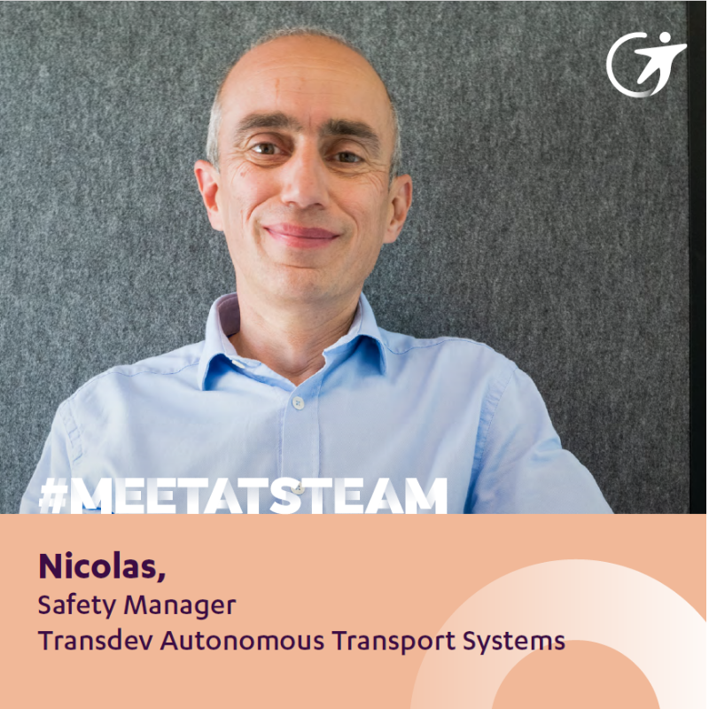 Transdev's tweet photo. [#BehindTheScenes] Because every day they make the future of #AutonomousMobility a little more concrete, we invite you to dive into the daily life of Nicolas, Safety Manager at @Transdev Autonomous Transport System team. Click to find out more ⤵

#ATS #MobilityChangeMakers