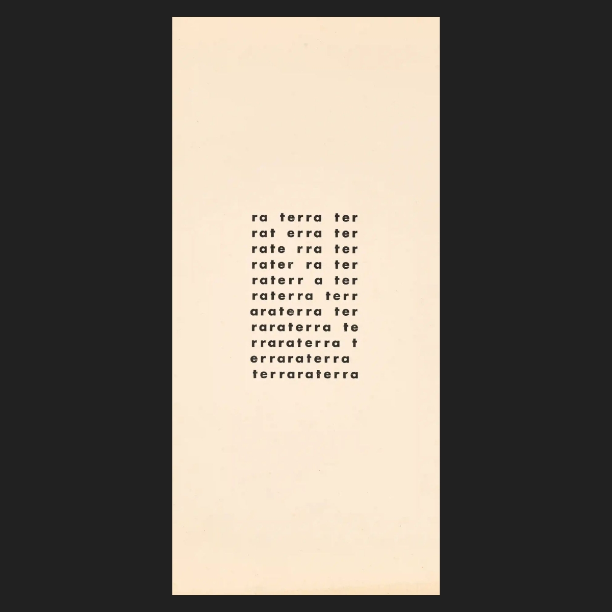 sfpc's tweet photo. The Noigandres Group was made up of Brazilian poets Haroldo and Augusto de Campos and Decio Pignatari who set out with an ambitious dream: to change literature by creating a universal picture language that could be read by all and could dissolve linguistic and political barriers. https://t.co/Pu0ik0aUAz