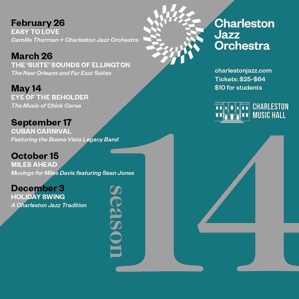 #GIVEAWAY ALERT!  Win TWO 2022 @chsjazz Season Passes valued at $752.00! The winner will receive Premiere Seating and (2) drink tickets at each of the 6 nights. To enter, visit @charlestonmag on IG. #chsjazz #CJO