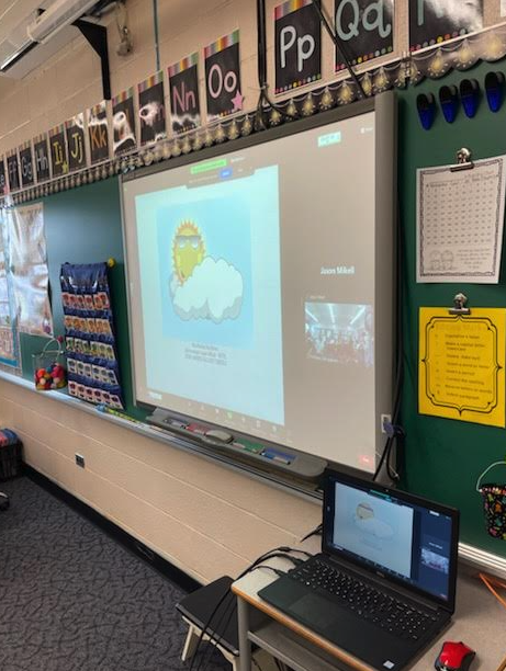 SMFSchools's tweet photo. Our second graders at Echo Hills are exploring weather and how air & water affect the world around us. WKYC Meteorologist Jason Mikell joined them for a virtual field trip! He was amazing!! @JasonMikellTV #WeatherRocks @wkyc https://t.co/gjFdWg3Fde