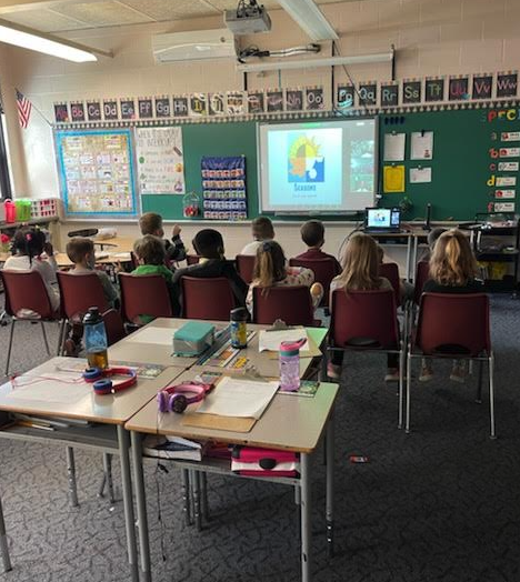 SMFSchools's tweet photo. Our second graders at Echo Hills are exploring weather and how air & water affect the world around us. WKYC Meteorologist Jason Mikell joined them for a virtual field trip! He was amazing!! @JasonMikellTV #WeatherRocks @wkyc https://t.co/gjFdWg3Fde