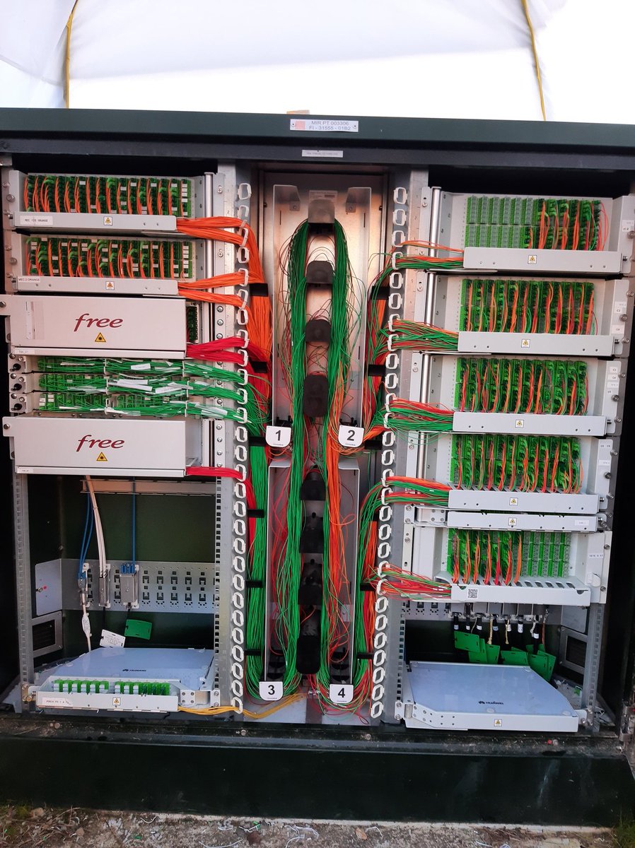 Orange met tout en œuvre pour fiabiliser son réseau #ftth. Remise en conformité d'un point de mutualisation à #Toulouse. Les travaux ont duré 4 jours mobilisant deux techniciens et impactant plus de 550 clients tout opérateurs confondus.

#OrangeOccitanie #Fibre