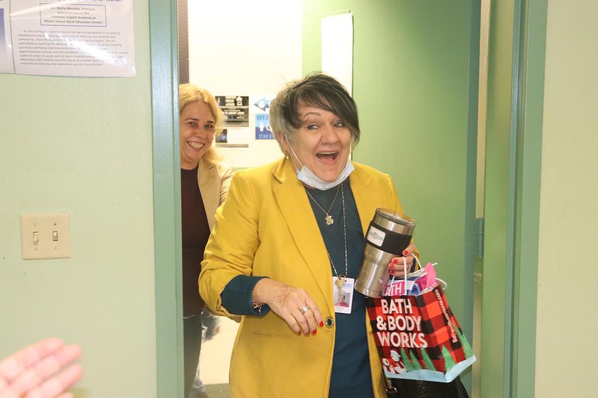 sunset_adult_ed's tweet photo. Happy Birthday to our very own Ms.Esperanza Moldes. Wishing you blessings of health and happiness from your Miami Sunset Adult family and students. 💛
#ESOL3 #happybirthday #bestwishes https://t.co/fcZ2TpHKX7