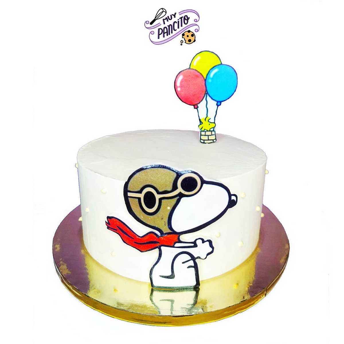 MuyPancito's tweet photo. ✨ Pastel Snoopy ✨ Pastel de vainilla relleno de fresas. 🎈🌸⁣

#MuyPancito #pastel #postres #cake #peanuts #peanutscake #snoopy #snoopycake https://t.co/6opfpCZkZE