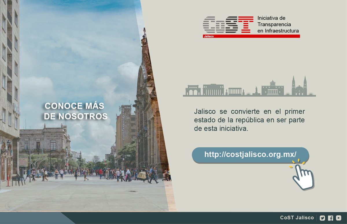 📍 Jalisco se ha convertido en el único estado en México 🇲🇽 que forma parte de esta iniciativa, conoce más de nosotros en 🌐 costjalisco.org.mx