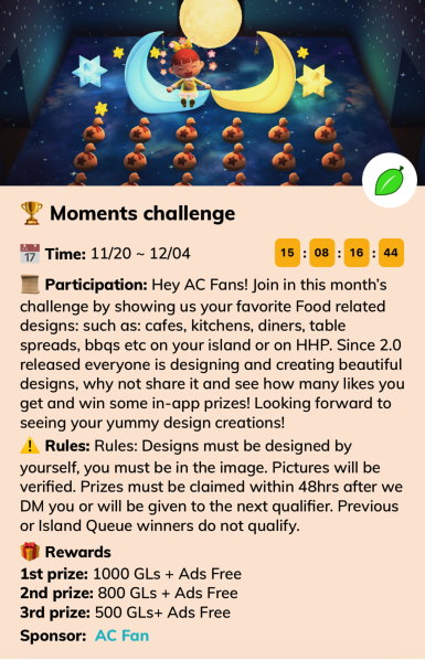 ACFan_co's tweet photo. 🥘 AC Fan Cooks Giving 🥘

🏆 Join our events to win up to 4 million bells and 1500 Golden Leaf (GL) today!

Challenges will be hosted in the app

👉 iOS: https://t.co/fRyGq6AQdW
👉  Android: https://t.co/f4eF47mNrp

#ACNH #AnimalCrossing #ACNHgiveaways https://t.co/JwO6xnRcD1