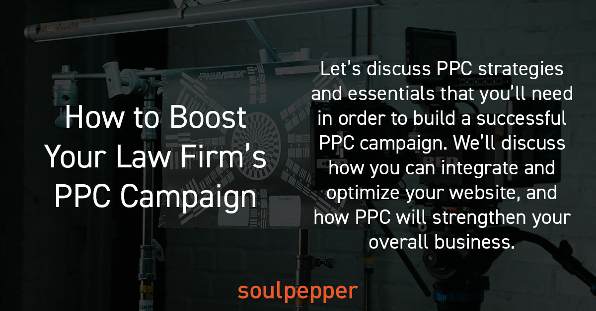 wearesoulpepper's tweet photo. New Legal Article for you to check out! 
Topic: How to Boost Your Law Firm's PPC Campaign
Link: https://t.co/tVrblv4PTs

#legalmarketing #digitalmarketing #onlinemarketing #PPC https://t.co/yF1ZSuYBHw