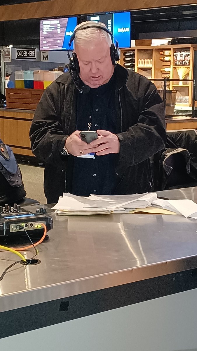 LKCaston's tweet photo. The BIRTHDAY boy... @bobwojnowski .. hard at work!  #Pistons https://t.co/w0LD5yW5rA