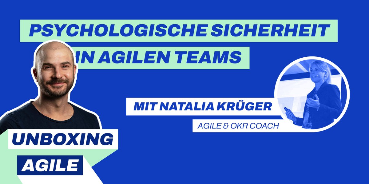 Unboxing Agile Podcast (@unboxingagile) on Twitter photo 🦺 Psychologische Sicherheit ist eine Grundvoraussetzung für agile Teams. Warum das so ist und wie man sie erzeugt, erklärt unser Gast Natalia Krüger.
🎧 <a href="/geraederter_dan/">Daniel Räder</a> und <a href="/HelloAgileDe/">David Hillmer</a> wünschen euch viel Spaß beim Hören.
👉 unboxing-agile.podigee.io/61-psychologis… 🦺 Psychologische Sicherheit ist eine Grundvoraussetzung für agile Teams. Warum das so ist und wie man sie erzeugt, erklärt unser Gast Natalia Krüger.
🎧 <a href="/geraederter_dan/">Daniel Räder</a> und <a href="/HelloAgileDe/">David Hillmer</a> wünschen euch viel Spaß beim Hören.
👉 unboxing-agile.podigee.io/61-psychologis…