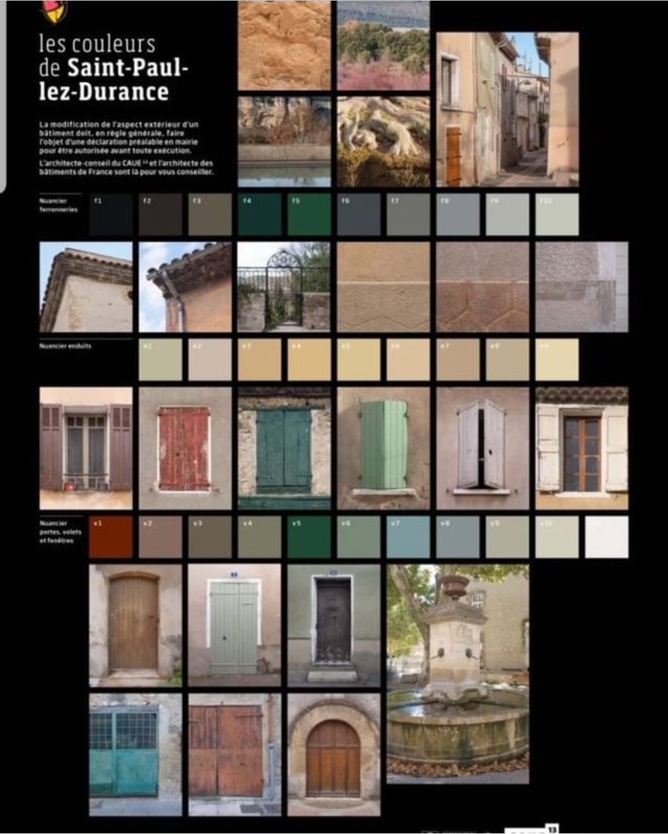 Repost @daily_aue le CAUE des bouches du rhones propose des palettes et nuanciers pour la mise en valeurs des façades des bourgs du département.

#architecture  #paysage #caue #caue13 #teamarchi #archilovers #habitat #ruralité #périurbain #logement #facade #patrimoine #nuancier