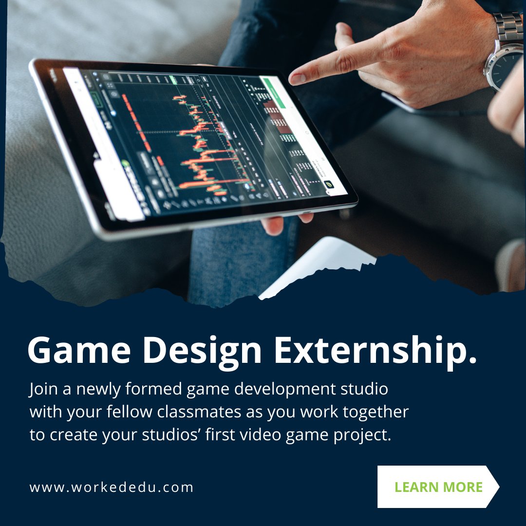 In our innovative game development program, we aim to prepare you for success through creating your own video game on a team. You’ll receive valuable insight into the world of games and learn what it takes to be successful in this competitive industry.