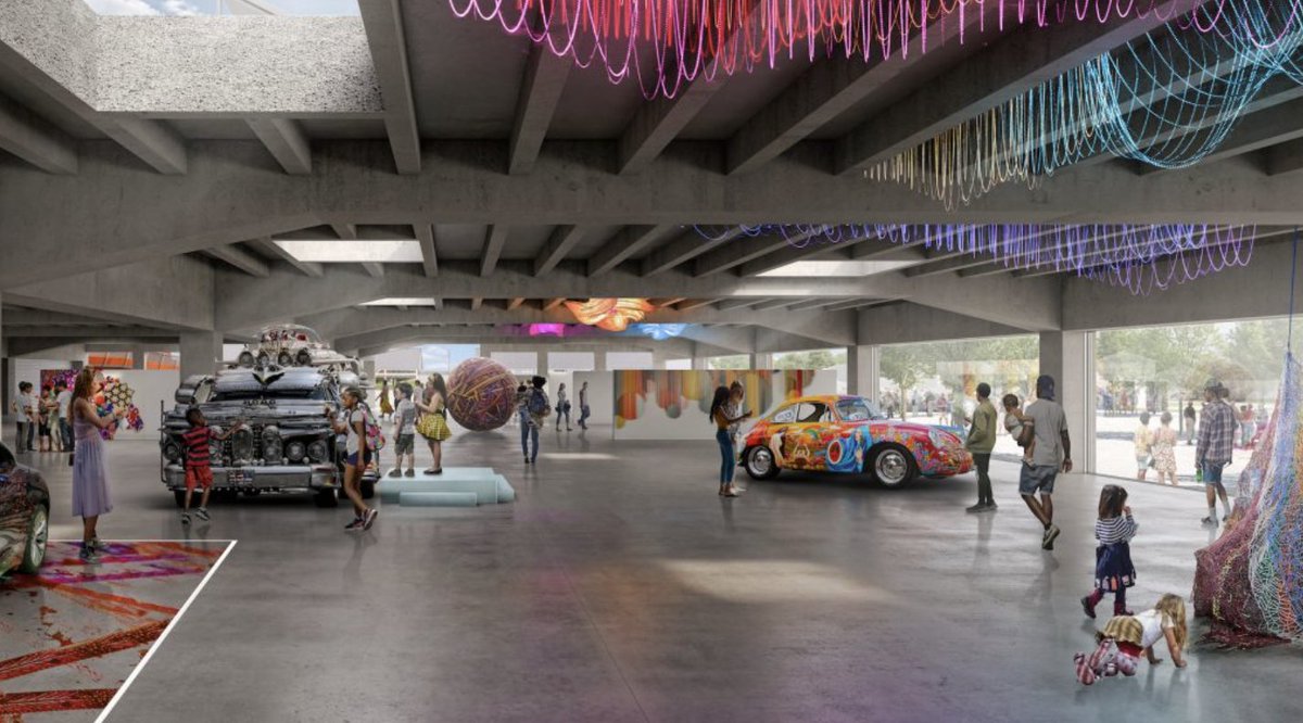 RogersArch's tweet photo. "The Orange Show Center for Visionary Arts hired the Houston office of New York-based architectural firm Rogers Partners to oversee the design of the campus expansion after hosting a nationwide competition supported by the Houston Endowment." - @HoustonChron https://t.co/EPBAEdl092