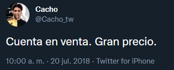 ultifutcoins's tweet photo. Literal es un tipo que compró una cuenta de twitter ⚰️☠️⚰️☠️⚰️☠️ https://t.co/yAFwu75qaa
