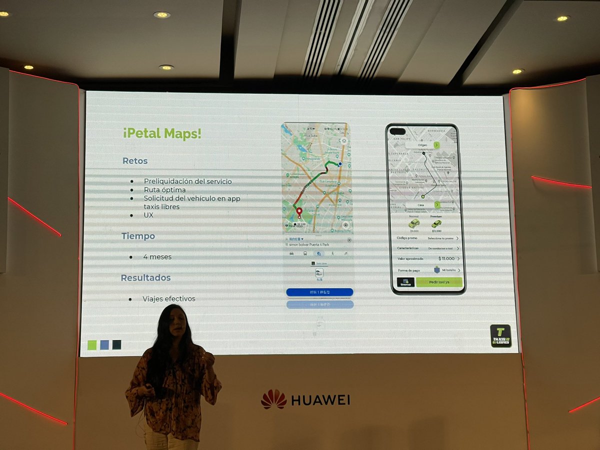 XatakaLATAM's tweet photo. Y como HMS ya tiene su servicio de mapas 📍, Petal Maps, la app Taxis Libres, de Colombia, la utiliza desde hace 4 meses y han obtenido excelentes resultados para ellos y sus usuarios 🚗🚙
#HDD #HuaweiDeveloperDay https://t.co/m7Ku4QXBM7