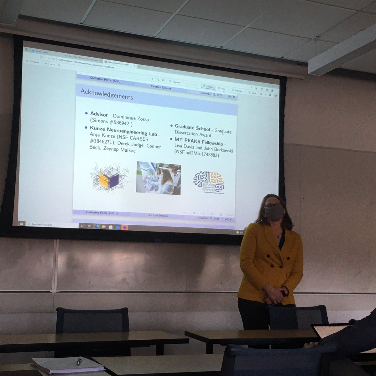 TheKunzeLab's tweet photo. What a week! @TheKunzeLab highlight: Congratulations to Catherine Potts who successfully defended her PhD thesis!!! Catherine is a #mathsci    PhD who worked and collaborated with us on calcium signal processing supervised by @DominiqueZosso. Congratulations!!! https://t.co/5HzKXrdo5A