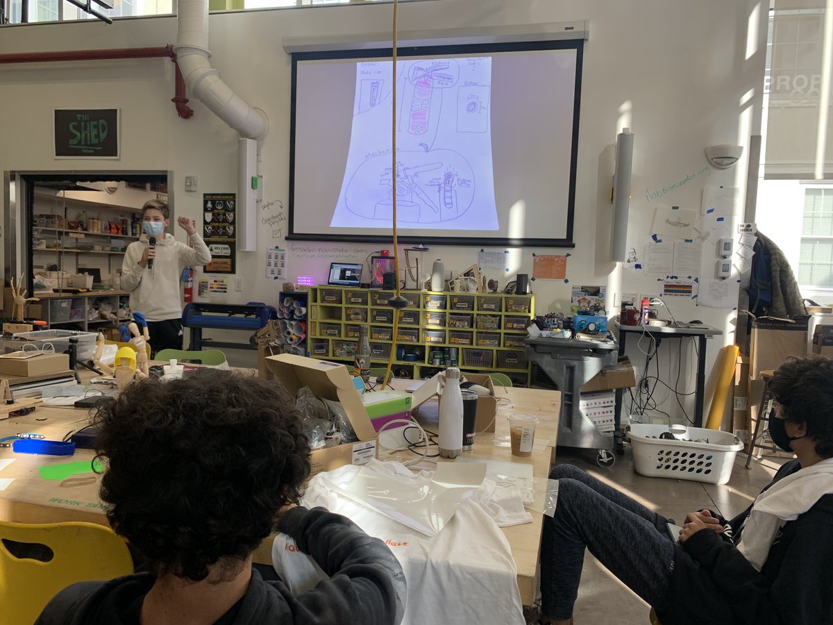 FessyiLab's tweet photo. We had more great final presentations for the Copy Cat design activity in @nuvustudio Innovation Studio I classes today. #publicspeaking #feedback #makered #engineering #design #designthinking #studiolearning https://t.co/iE0WekCE7E