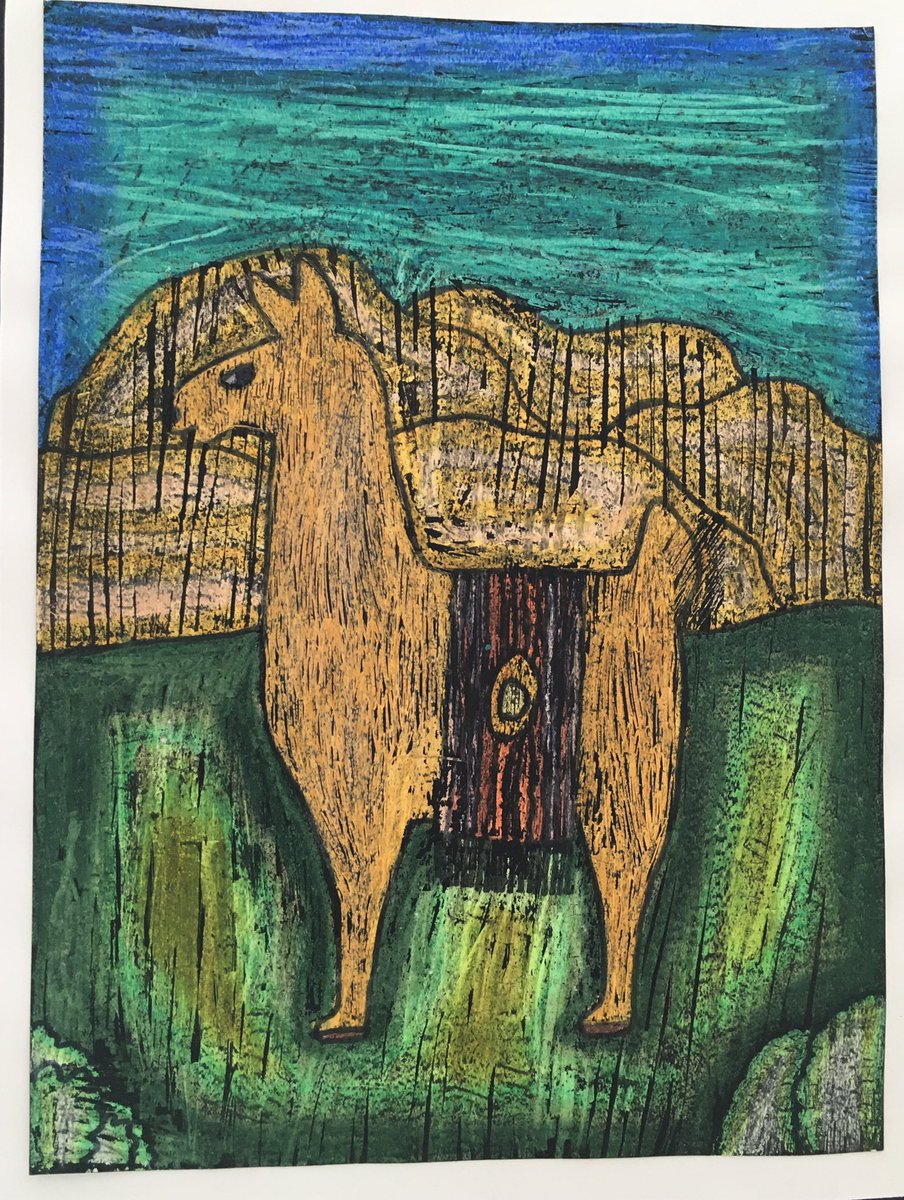 TheArtLady3's tweet photo. DeLand Fall Festival grade 5 scratch art images. This took about 6, 50 minute art classes. They came out so amazing, I’m going to have a hard time giving them back! ￼ https://t.co/q4oe8fE0se