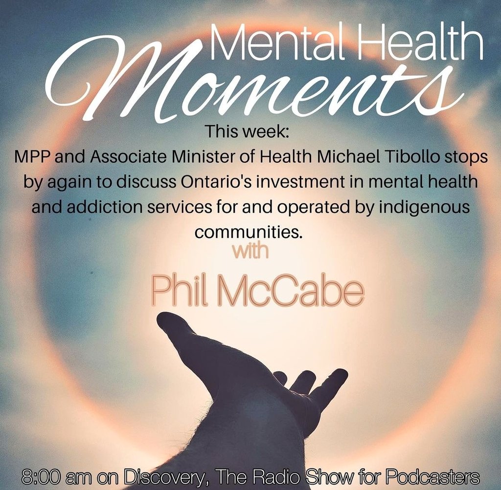 Tomorrow at 8AM, I'll be joining <a href="/philipmc13/">Fix-it Phil</a> to discuss the $36M investment for community-led #MentalHealth &amp; #Addictions supports in Indigenous communities across the province, which <a href="/GregRickford/">Greg Rickford</a> and I recently announced.

Tune in only on <a href="/1059TheRegion/">105.9 The Region</a>!