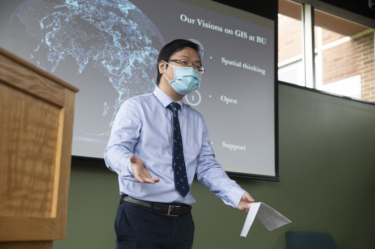 BU_Geography's tweet photo. Recap: Researchers, educators, and stakeholders, and local community gathered to celebrate the annual #GISDay @binghamtonu @esri https://t.co/cSzkHBQHeq
