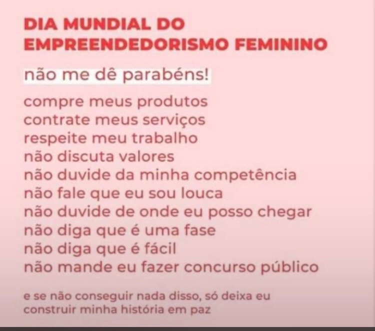 eufranborges's tweet photo. #DiaMundialDoEmpreendedorismoFeminino https://t.co/YqevfqdUut