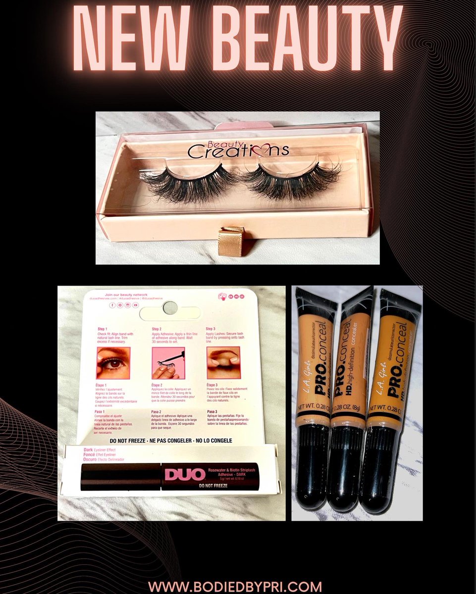 bodiedbypri's tweet photo. ✨✨NEW✨✨ Mink Lashes, Lash Glue &amp;&amp; Concealer. All available at https://t.co/jI6gEyQZwS 🛍 https://t.co/49DAZ8NB5T