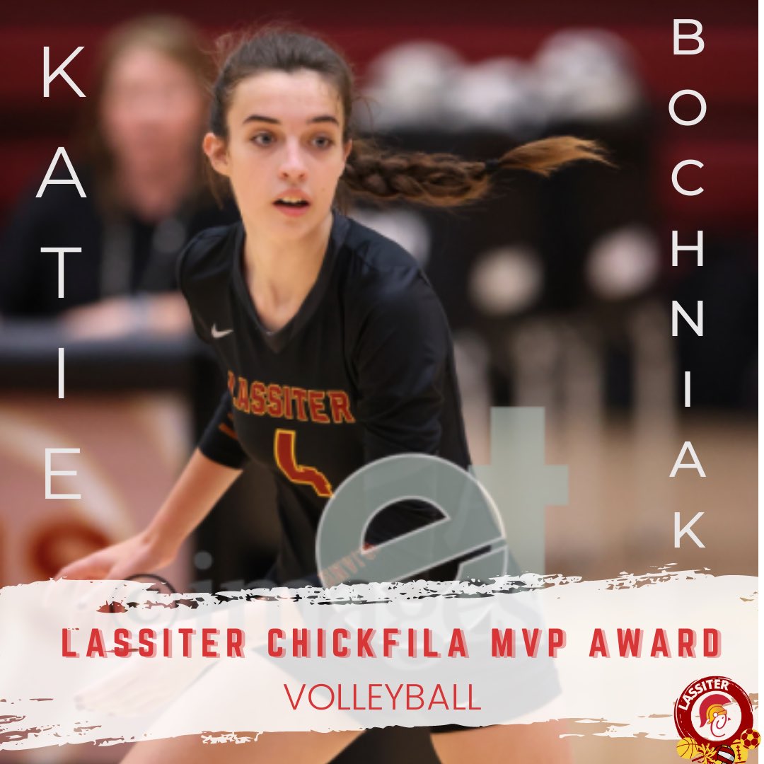 LassiterSports's tweet photo. Congratulations to our Volleyball Lassiter Chick-fil-A MVP- Katie Bochniak!! A team leader &amp; key component of our Final Four Team!! @LassiterVB https://t.co/wwiedFQ2QQ