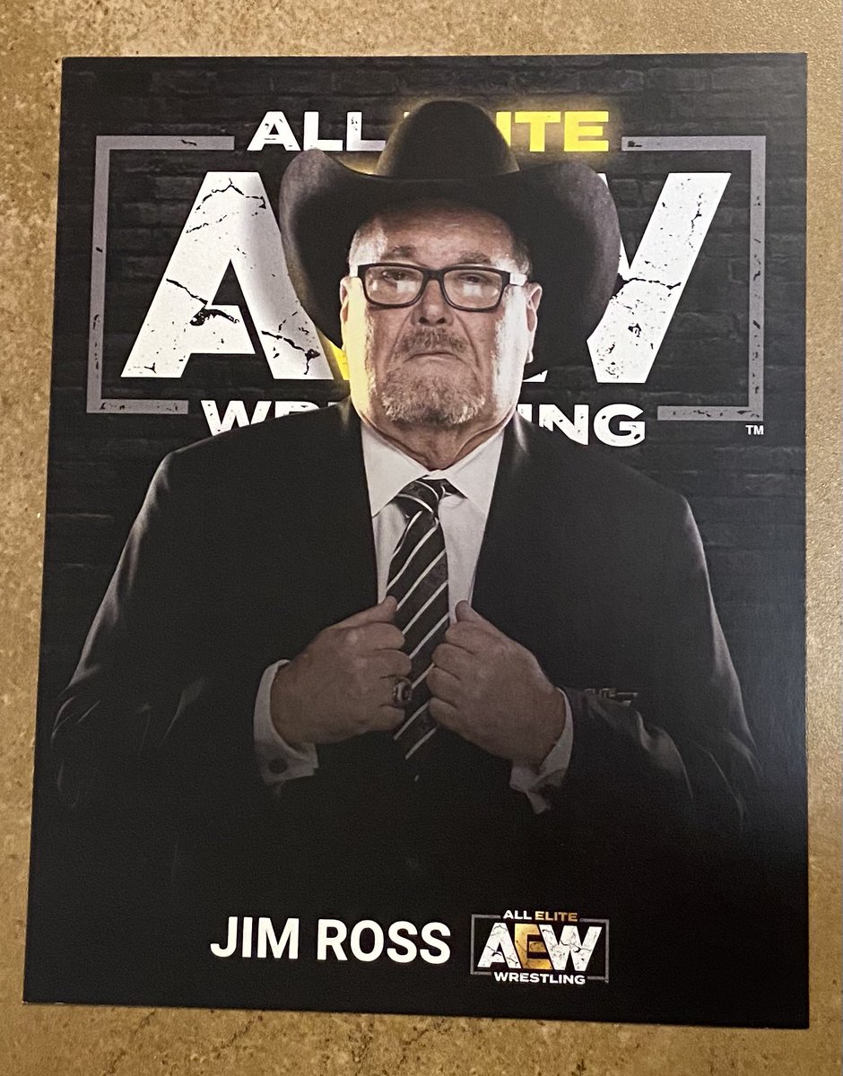 adfreeshows's tweet photo. Like &amp; Retweet our Pinned Tweet for a chance to win a JR #AEW 8x10!

Two winners will be announced 11/20. https://t.co/ZhUAo9FM8z