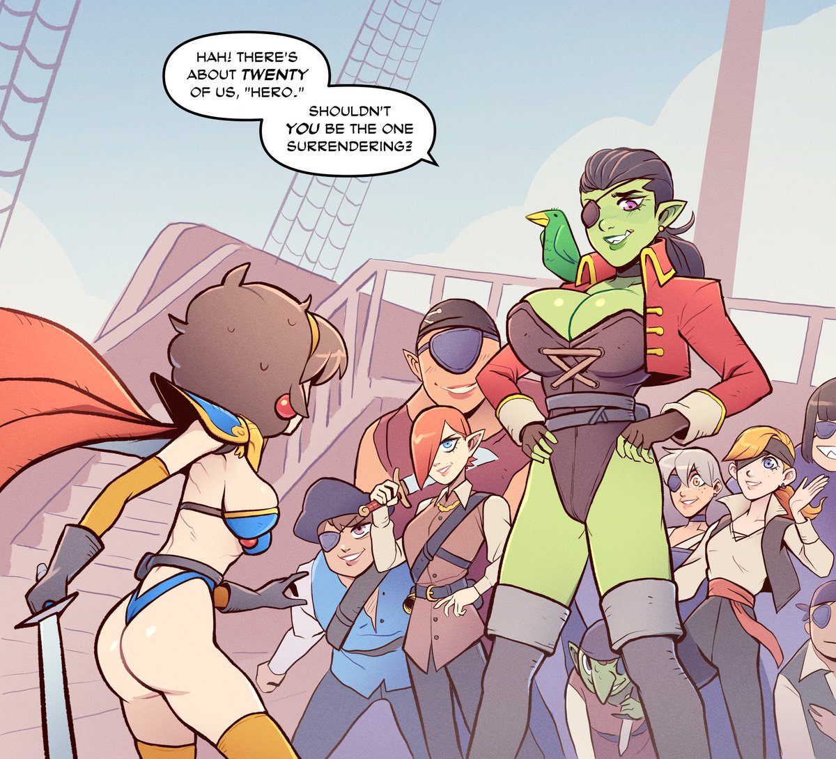 The Hero sets forth on a quest to lift the Curse of the Dragon Breast, only to be immediately interrupted &amp; distracted by a random, but sexy, encounter.

NSFW: Contains nudity &amp; depictions of sex.

https://t.co/tN16bjbZgN 