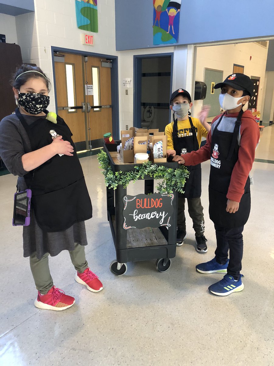 MissWeis16's tweet photo. Bulldog Beanery is back in action!❤️☕️ Welcoming some new friends into all of the fun! These kiddos rocked it! @CRA_Bulldogs @CRA_MrsRamirez https://t.co/ygUluf5a1j