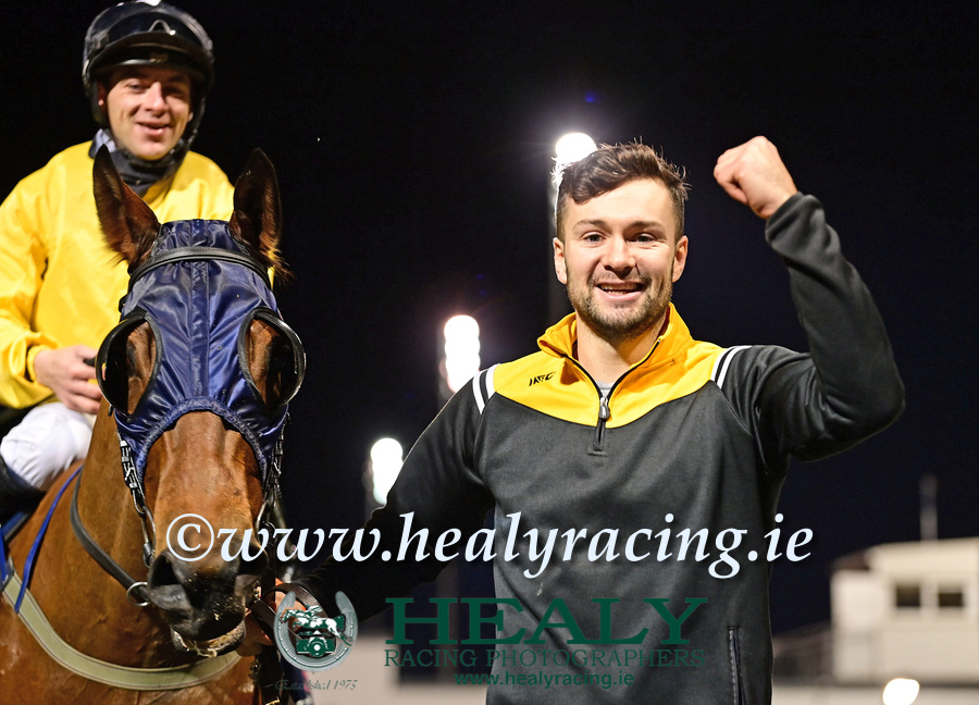 Pat Healy (@patcashhealy) on Twitter photo <a href="/DundalkStadium/">Dundalk Stadium</a> 19-November-2021
Well done <a href="/TyroneGAALive/">Tyrone GAA</a> star <a href="/CMckenna7/">Conor Mckenna</a> leading in his winner "No Speed Limit" and <a href="/waynemlordan/">Wayne Lordan</a> after win tonight trained by Dad Pat. Off to <a href="/glenavonhotel52/">Glenavon Hotel</a> now to collect his All Ireland medal.
(c)healyracing.ie <a href="/DundalkStadium/">Dundalk Stadium</a> 19-November-2021
Well done <a href="/TyroneGAALive/">Tyrone GAA</a> star <a href="/CMckenna7/">Conor Mckenna</a> leading in his winner "No Speed Limit" and <a href="/waynemlordan/">Wayne Lordan</a> after win tonight trained by Dad Pat. Off to <a href="/glenavonhotel52/">Glenavon Hotel</a> now to collect his All Ireland medal.
(c)healyracing.ie