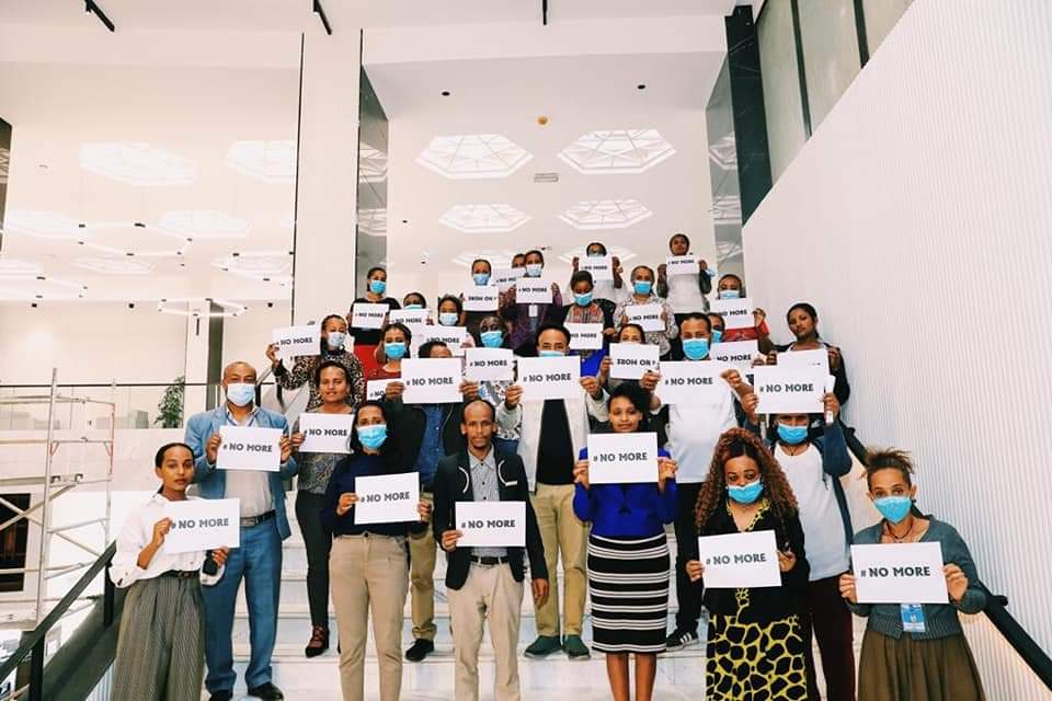ArmayeAbate's tweet photo. #NoMore to disinformation, fake news, bullying, demonization of Ethiopia and all that is against Ethiopia - we keep on resisting - we won't be sidelined.  #NoMore  #AfricaUnite #EthiopiaPrevails #PanAfricanism https://t.co/Pgicwk6NiX