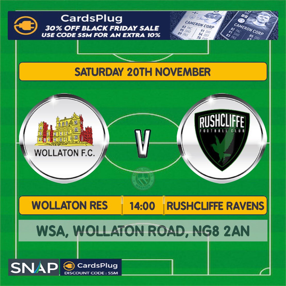 wollatonfc's tweet photo. With the 1st team not having a game this weekend and rushcliffe agreeing to change the fixture to our ground the ressie will now play there 1st home league game of the season at home. #cmonyousugarbags #UTW💙 https://t.co/o2iPFiAr20